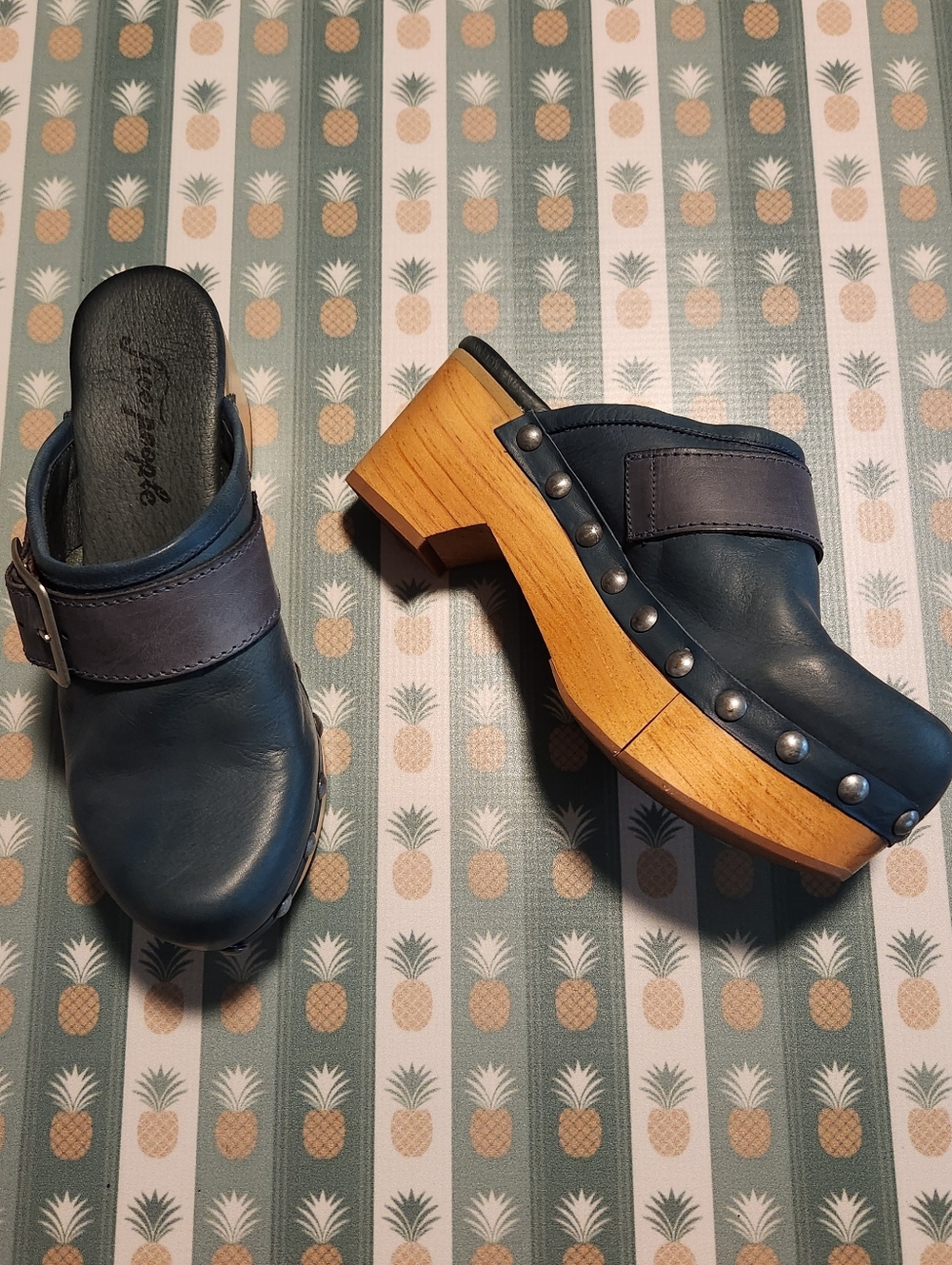 Free People Culver City Clogs in Denim - Picture 2 of 9